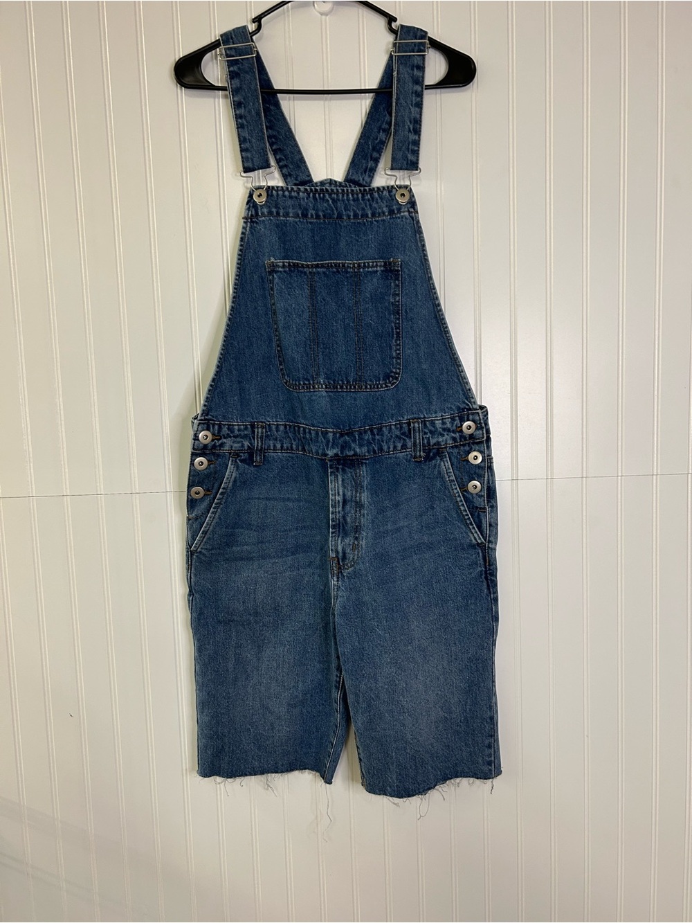 Forever 21 Men Denim Short Overalls Size Medium
